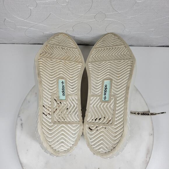 Adidas HyperSleek Womens 10 Off White Copper Metallic Platform Sneaker Shoe - Picture 11 of 16